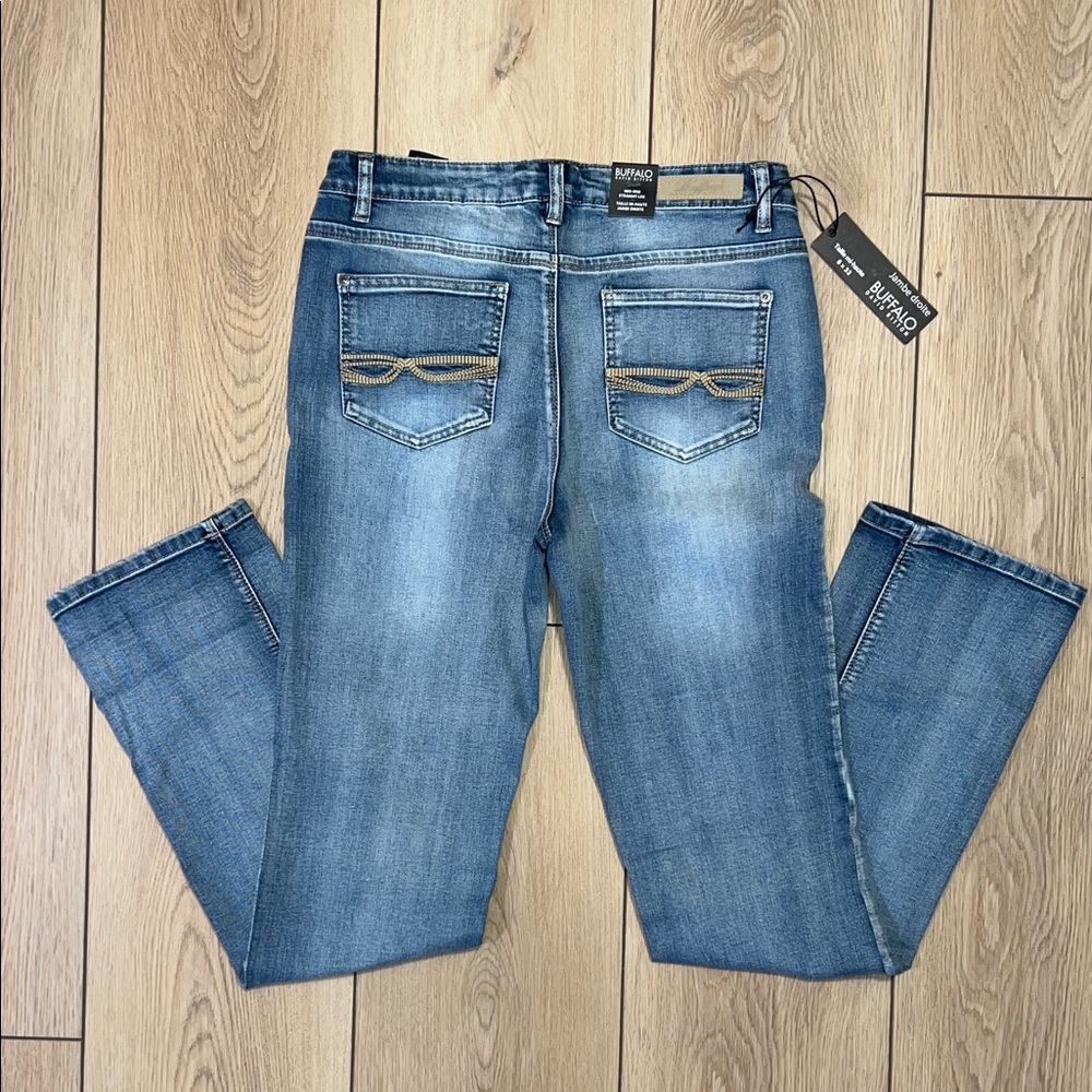 Buffalo David Bitton Denim Blue Straight Leg Jeans - NWT - Picture 5 of 14